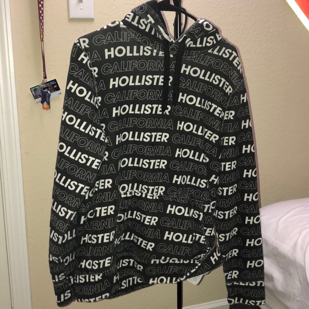 hollister all-over hoodie